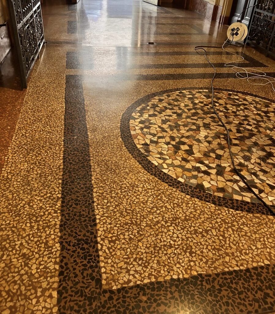 Terrazzo floor
